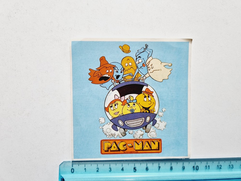 Pac-Man Adhesive Sticker Vintage 80S Original