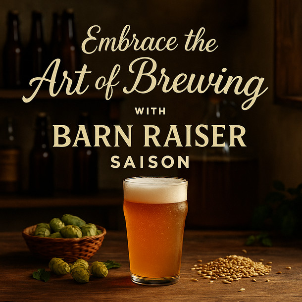 Label Peelers Barn Raiser Saison Beer Kit