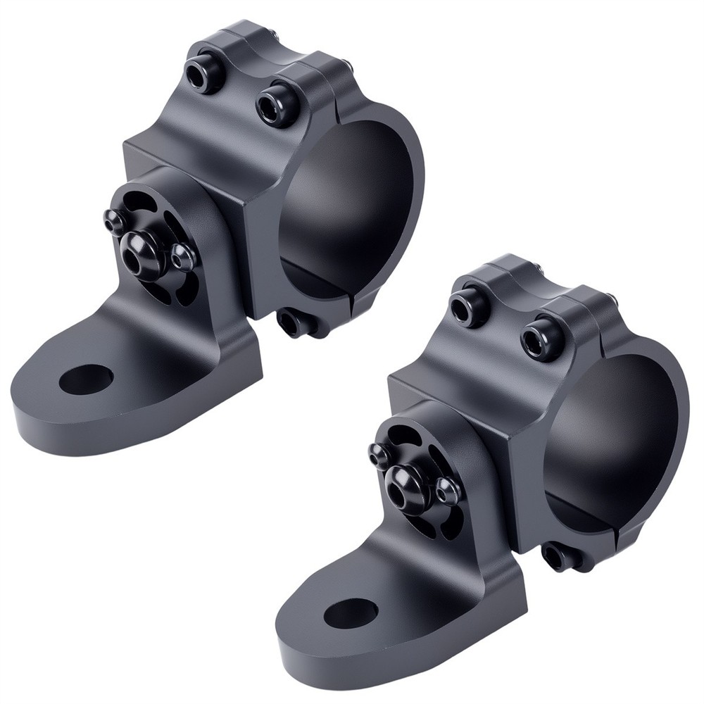 2X UTV Whip Light Mount Flag Bracket 360°Adjustable For 1.75"-2" Roll Bar Adjust