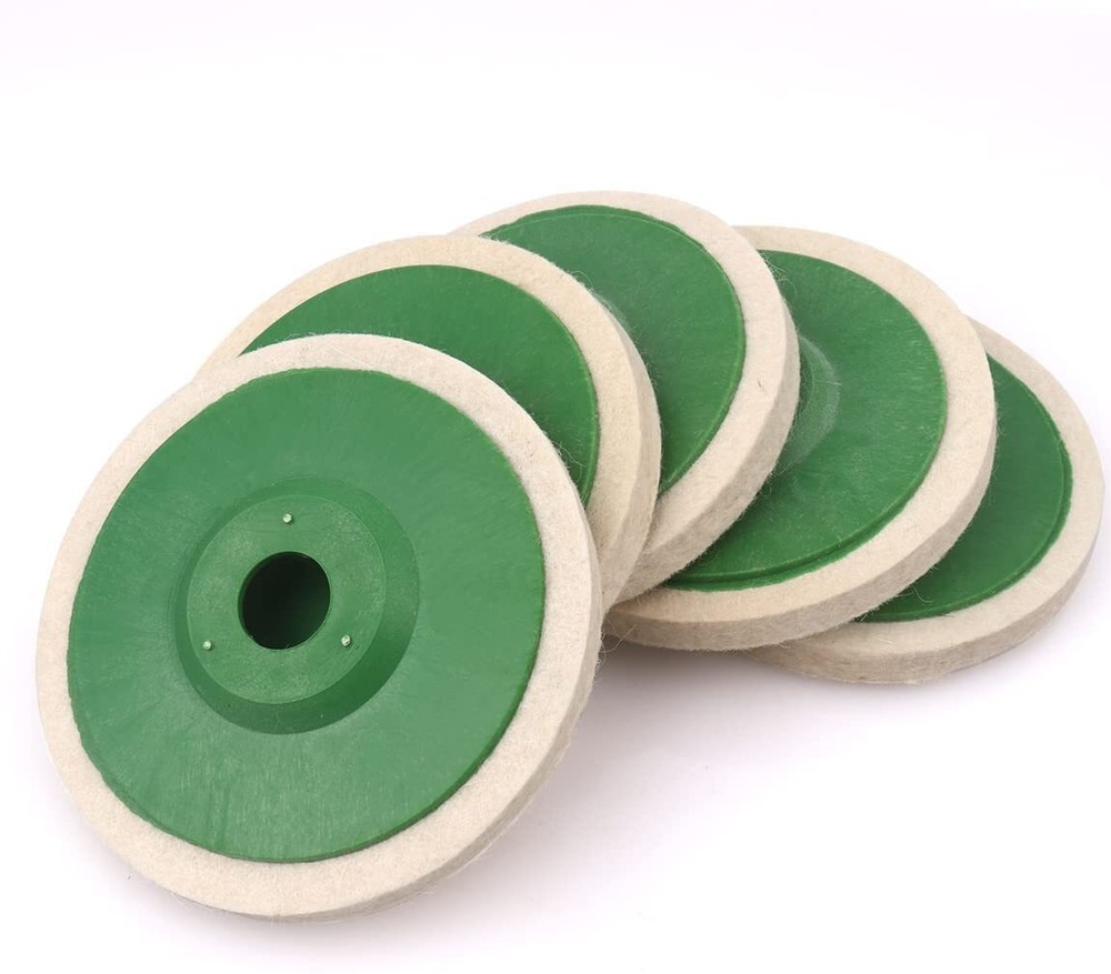 4" Felt Wool Buffing Polishing Wheel Buffer Buff Polish Pad Angle Grinder Disc