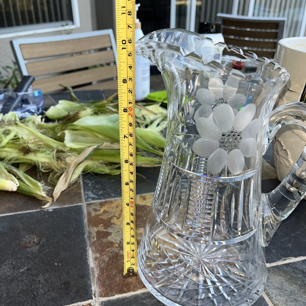 American Cut Chrystal Pitcher