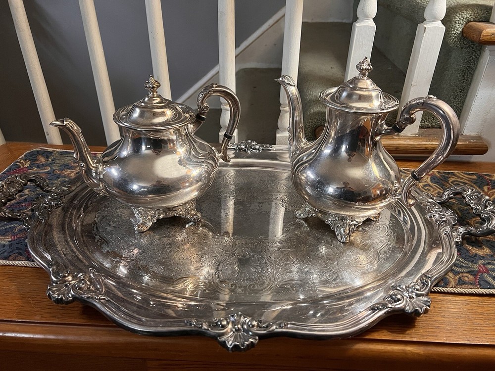 Reed Barton Regency Silver Plate Tea Service Set