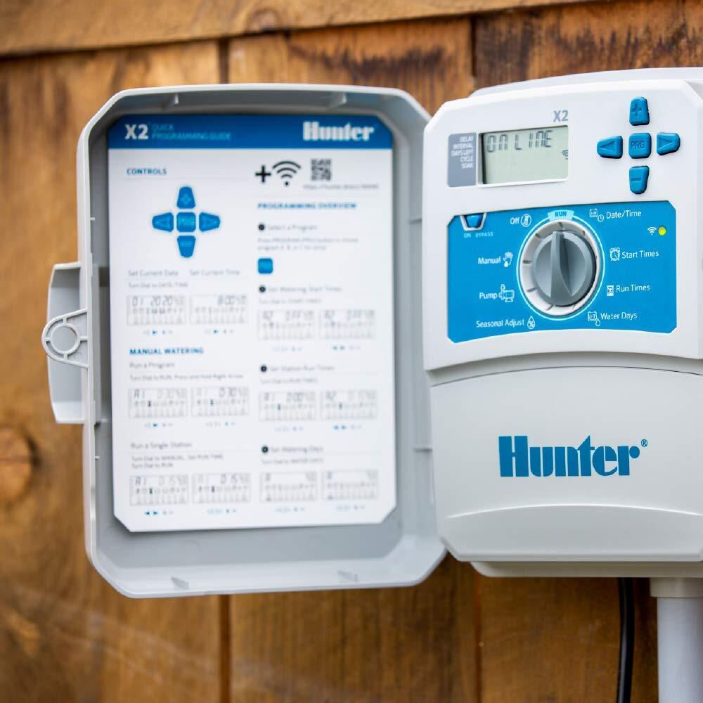 Hunter X2 WiFi Smart Irrigation Controller with Hydrawise Water Saving Tech