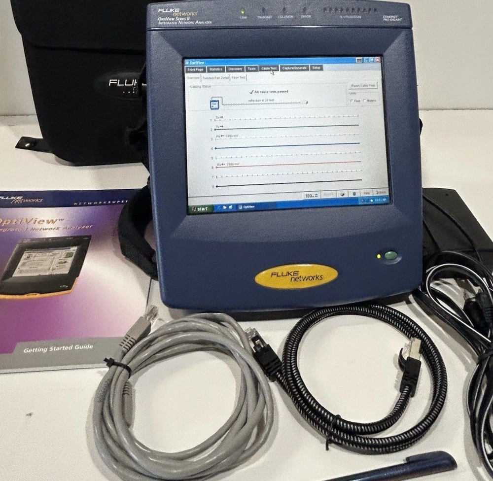 Fluke Network Optiview Series II Integrated Network Analyzer Excellent Condition