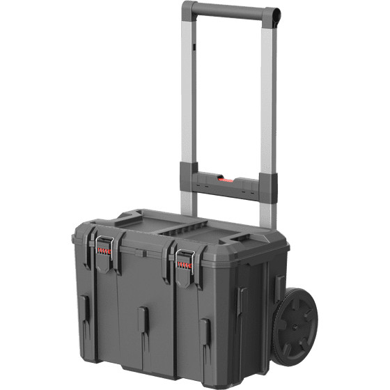 Hyper Stack Heavy Duty 3 Piece Modular Rolling Toolbox System, Black