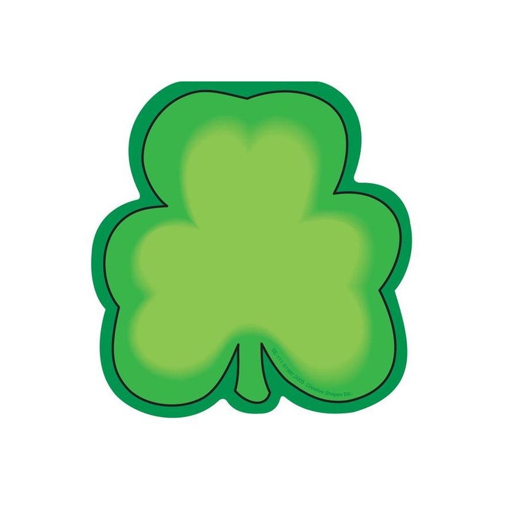 Creative Shapes Notepad Shamrock Large
