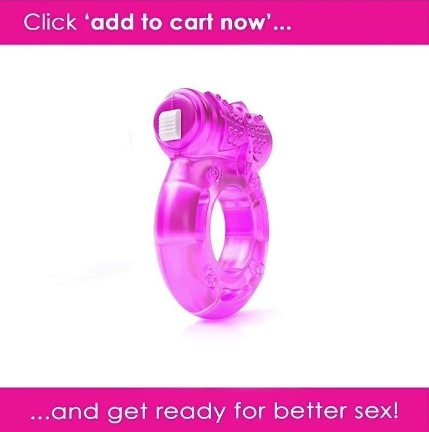 Male Vibrating Cock Ring Waterproof Penis Vibrator Couple Sex-Toy Clit Orgasm