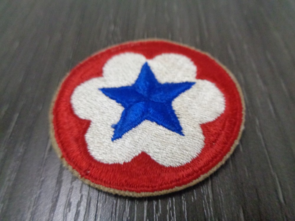 Original WW2 Service Forces Patch WWll US Army Cut Edge SNOW BACK