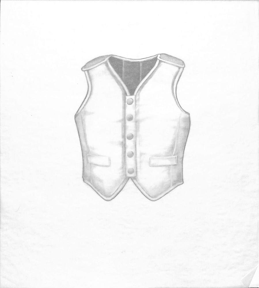 Hunting Vest Graphite Drawing