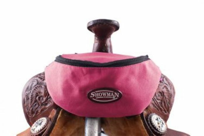 Showman Nylon Insulated Trail Horn Bag POUCH SACK w Pocket Western Saddle Bags