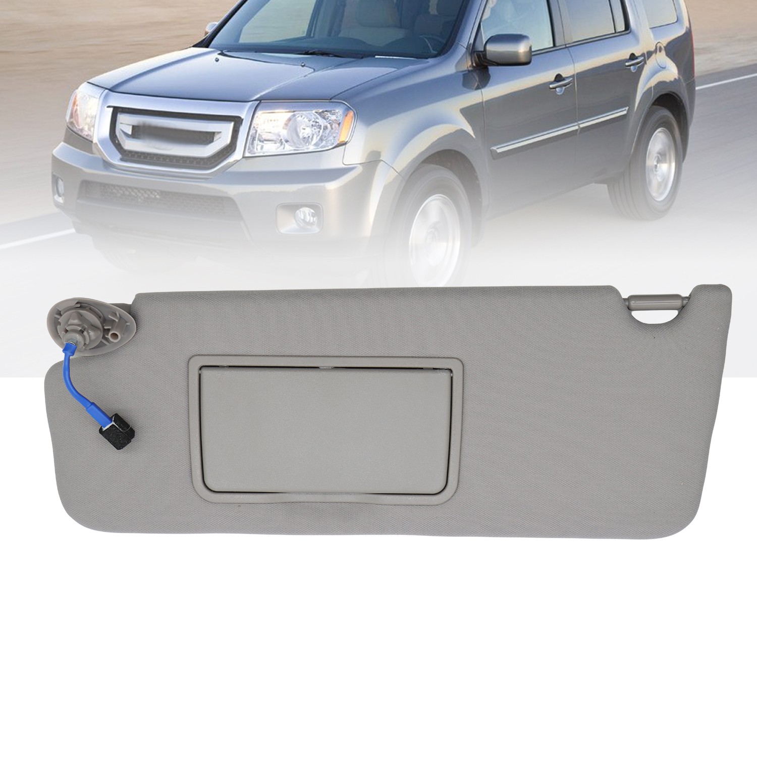 83280SZAA01ZA Left Driver Side Sun Visor w/ Light for Honda Pilot 2009-2015