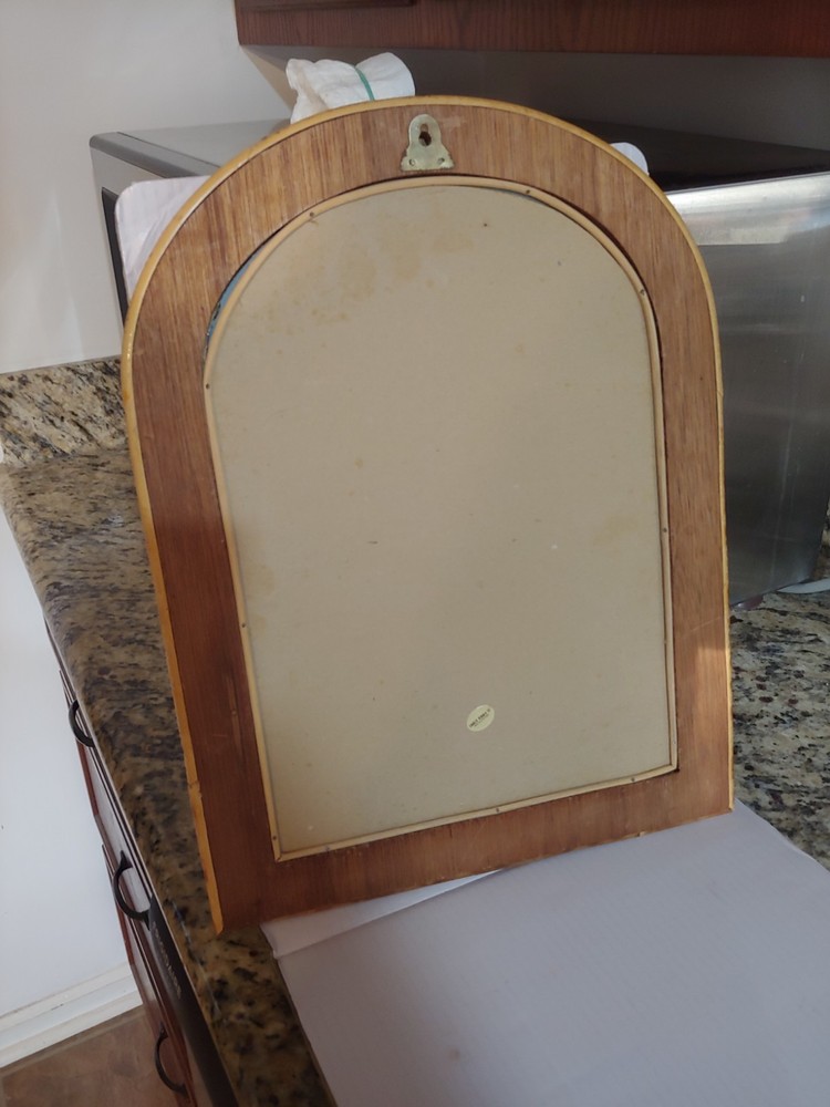 Mid Century Modern Bamboo Mirror