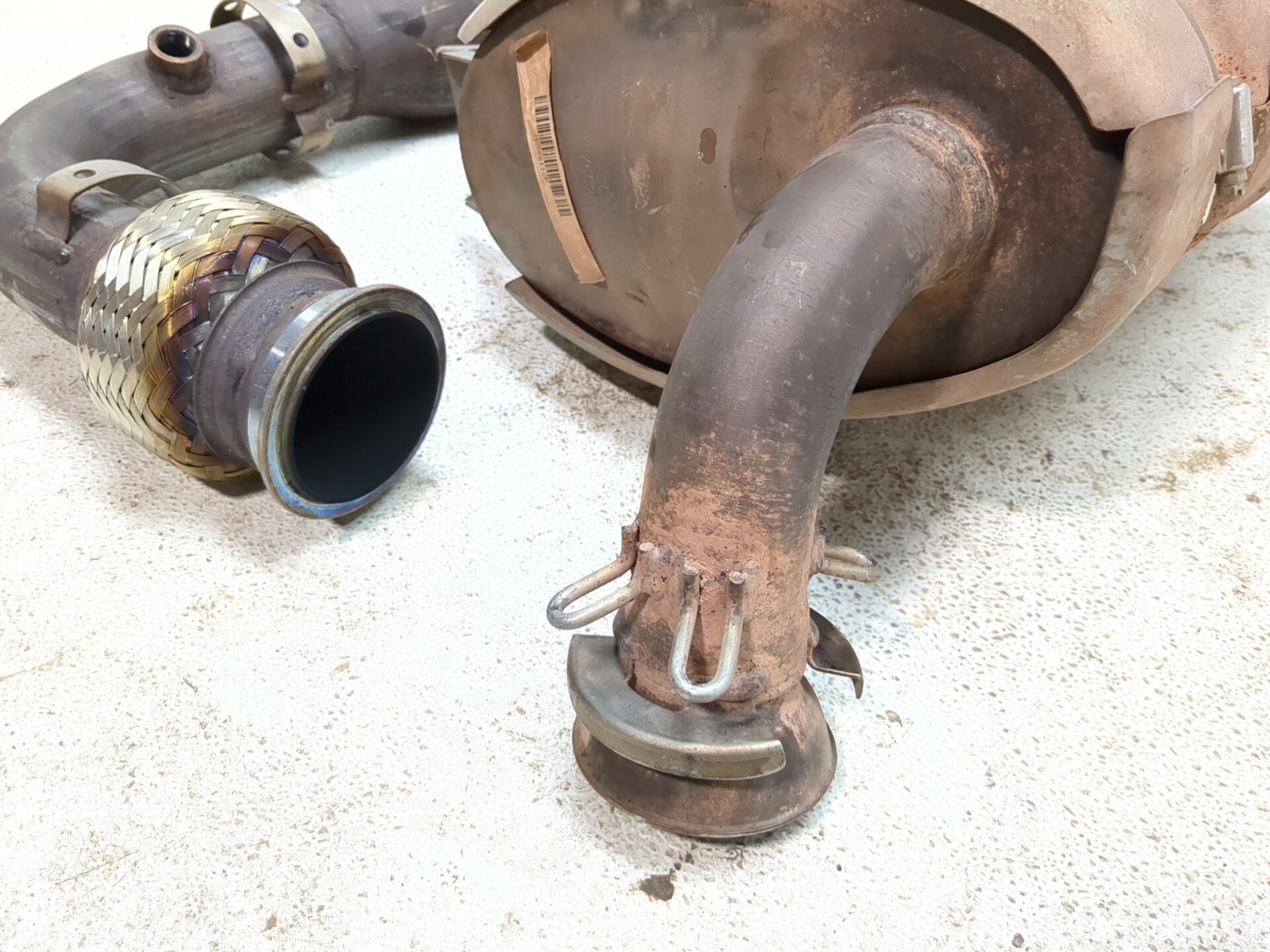 17-24 Can Am Maverick X3 DS Turbo Exhaust Muffler & Catalytic Converter Pipe Set