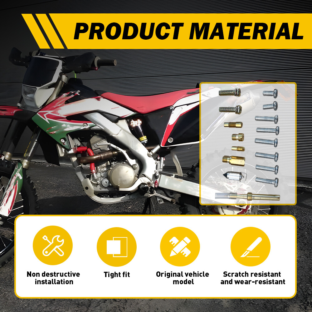 New For Honda CRF450R 2002-2008 Carburetor Rebuild kit Carb Jets Needle 02-08 US