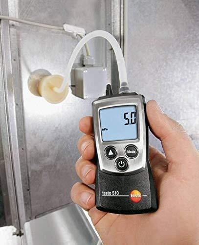 Testo 510 Temperature Compensation Manometer Auto-Ranging Pressure Meter