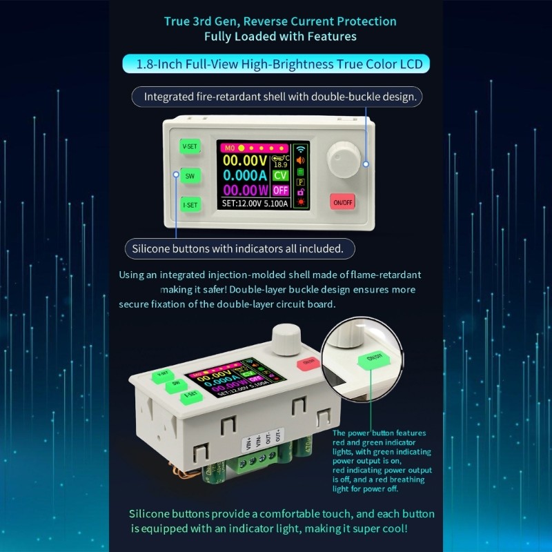 Regulated Power Supply Converter Adjustable Voltages Regulator Module