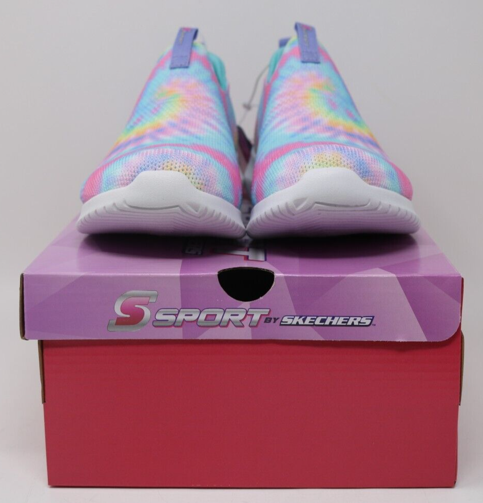 S Sport by Sketchers Katya Multicolored TYE DYE Slip On Shoes Girl's Size 1 NWB