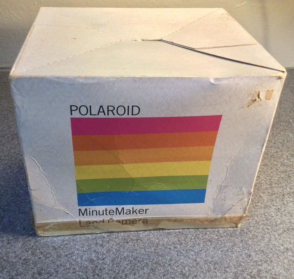 POLAROID MINUTE MAKER LAND CAMERA WITH FLASH CUBES, MANUALS & BOX