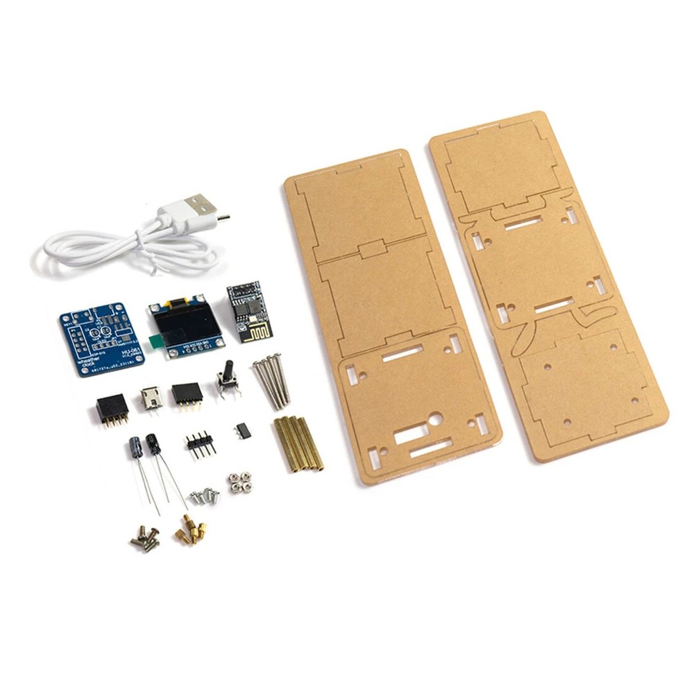 DIY electronic clock kit supports three interfaces displaying real-time time