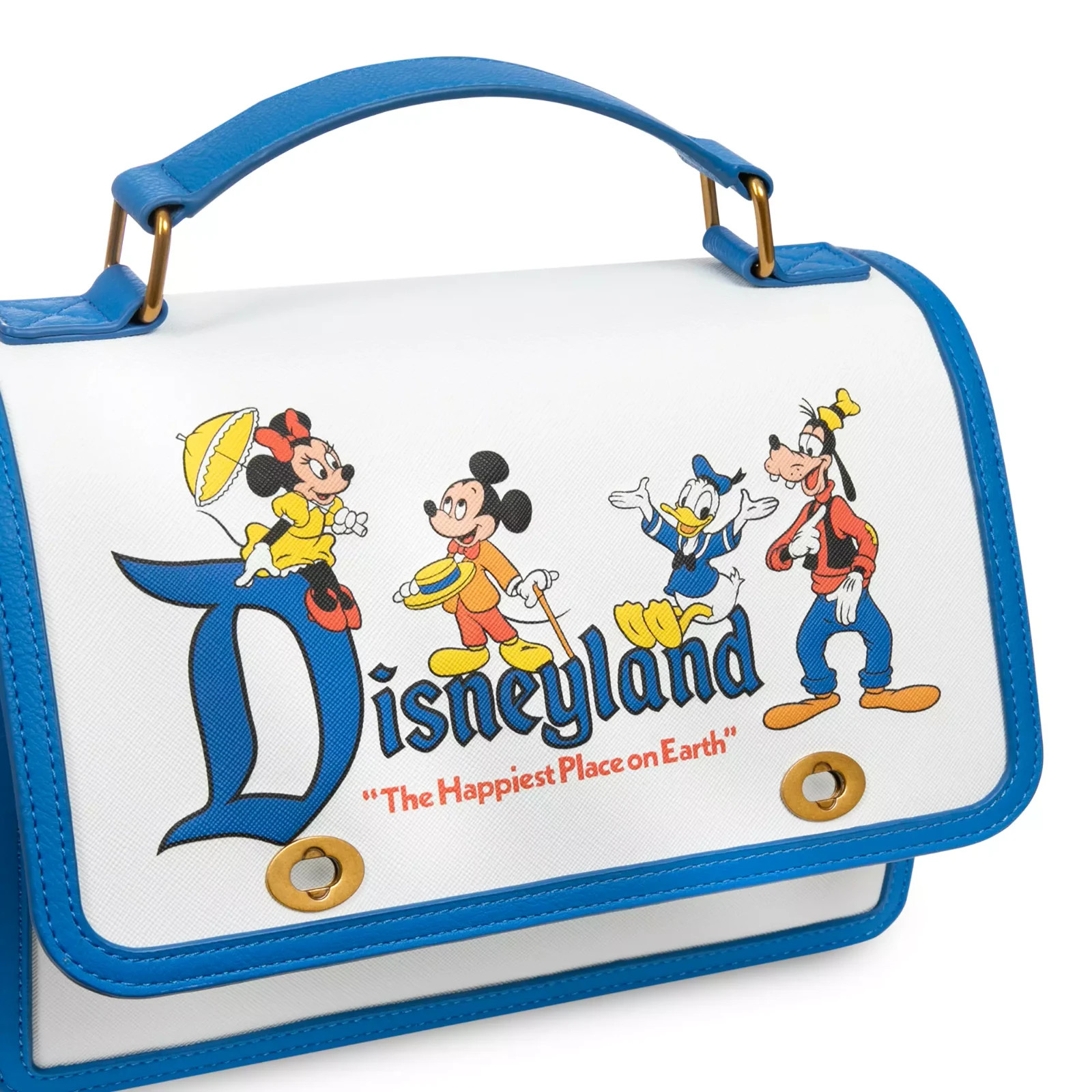 Loungefly Mickey Mouse & Friends Crossbody Bag - Disneyland 70th Anniversary