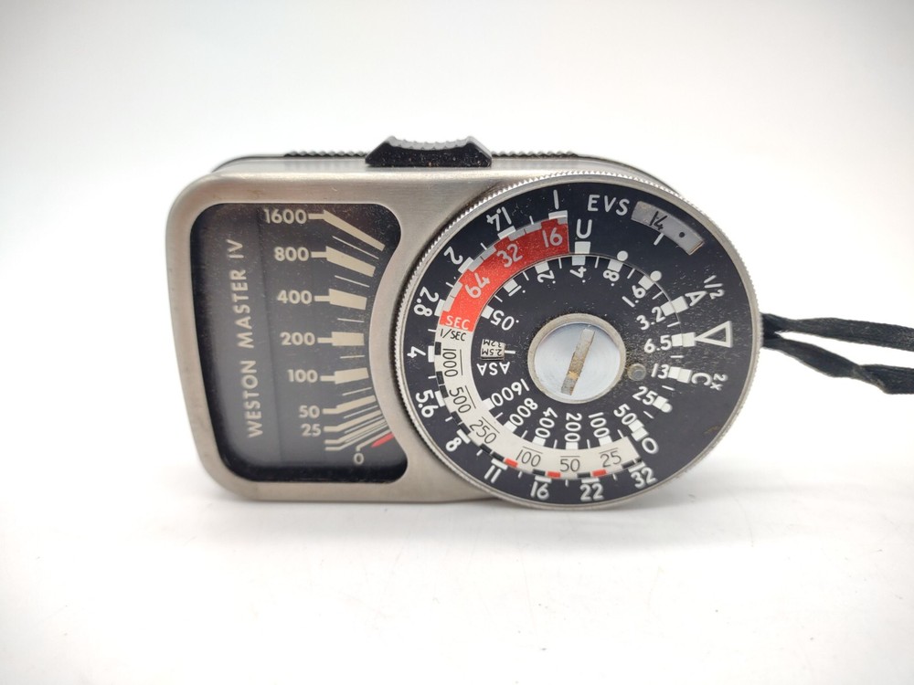 UNTESTED Weston Master IV Camera Light Exposure Meter 745 w Leather Case