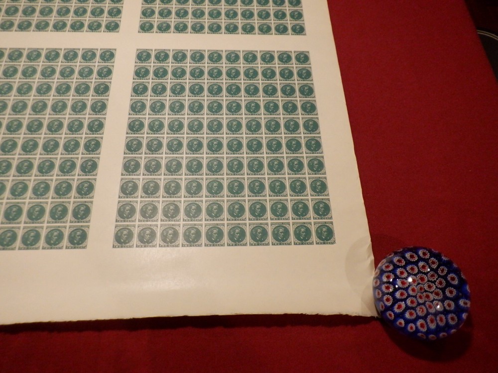 Sheet-400 Confederate #14 Unofficial Printing Dietz #CSAU-1 1926 - Ivory Vellum