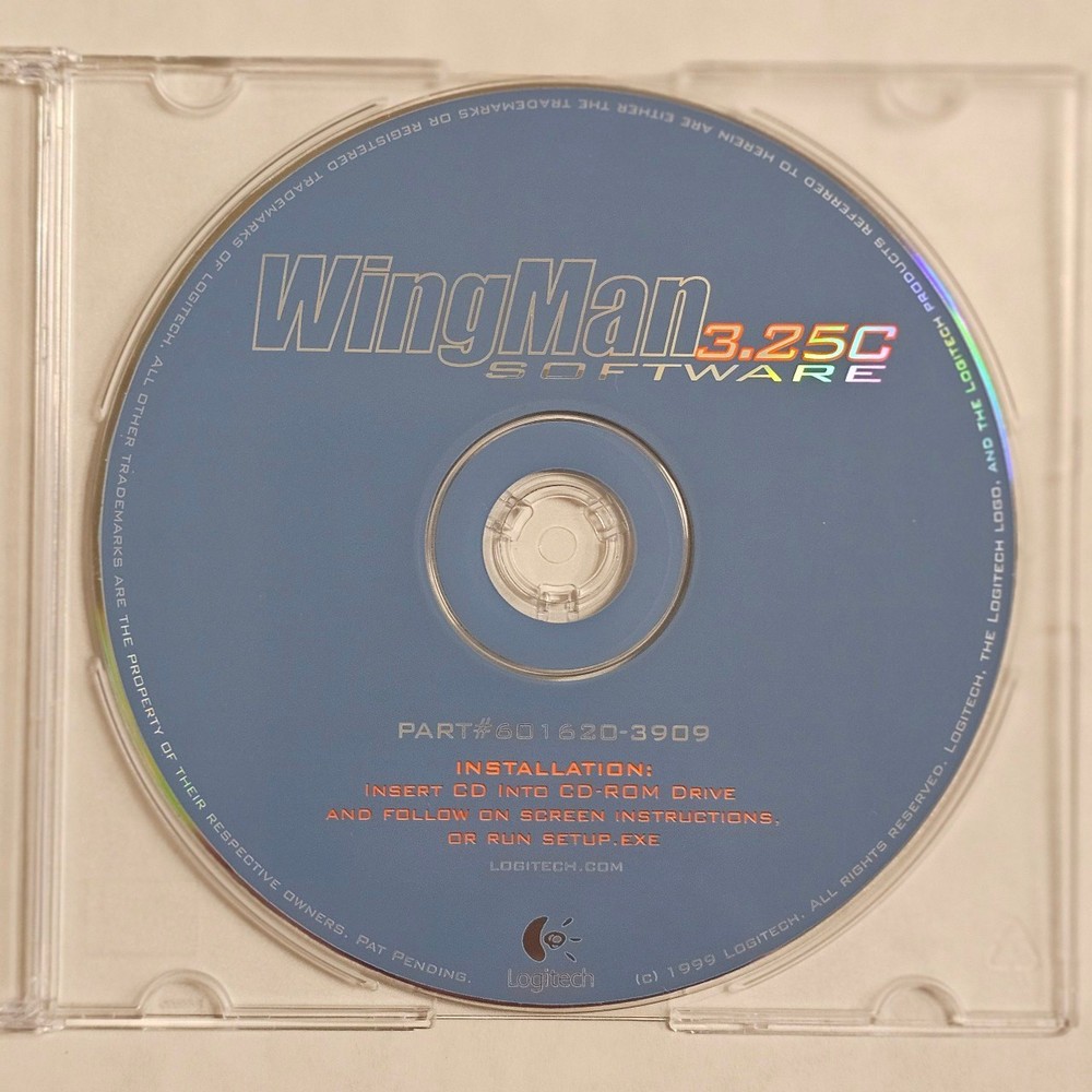 Logitech Wingman 3.25C Software PC CD Part 601 620-3909