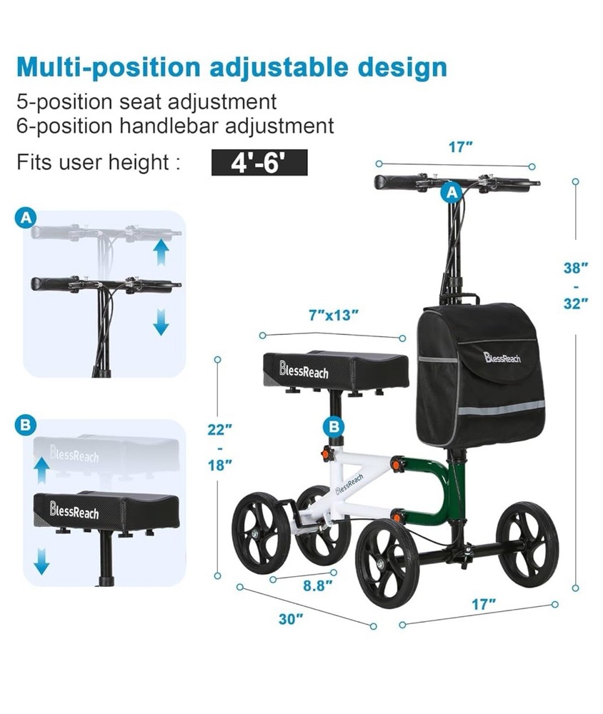 BlessReach Knee Scooter