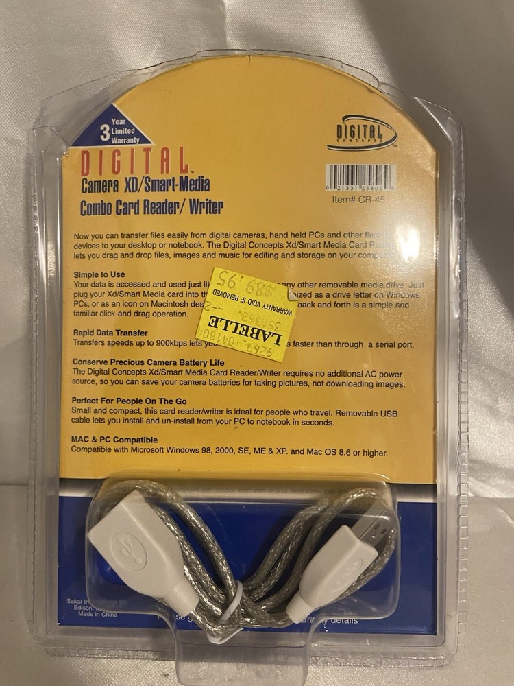 Quantaray Digital Camera Compact Flash Card Reader/Writer USB 2.0