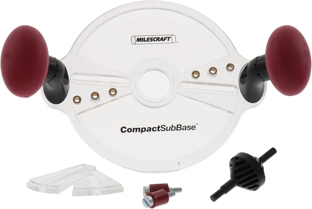 1225 Compactsubbase - Adjustable Universal Router Base Plate with Rotational Han