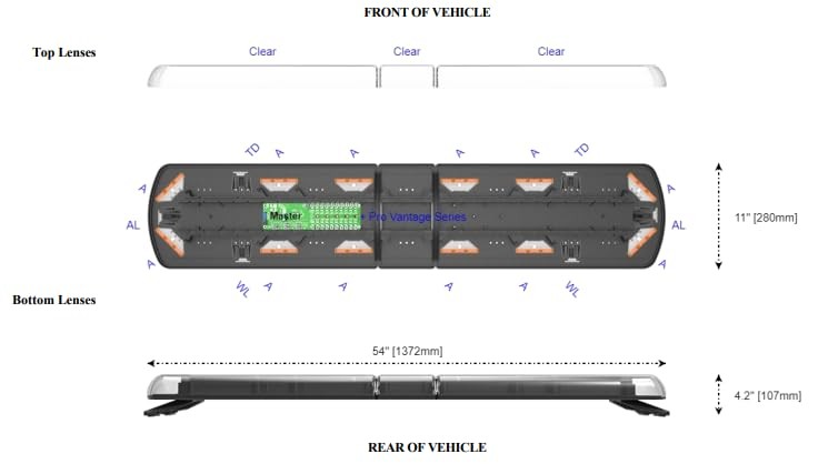 ECCO ELECT LIGHTBAR 12 PLUS PRO SERIES 54'
