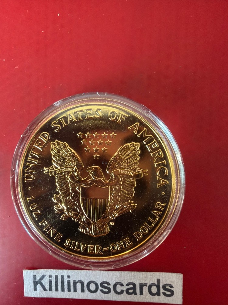 2000-P Gold Plated Millennium American Silver Eagle