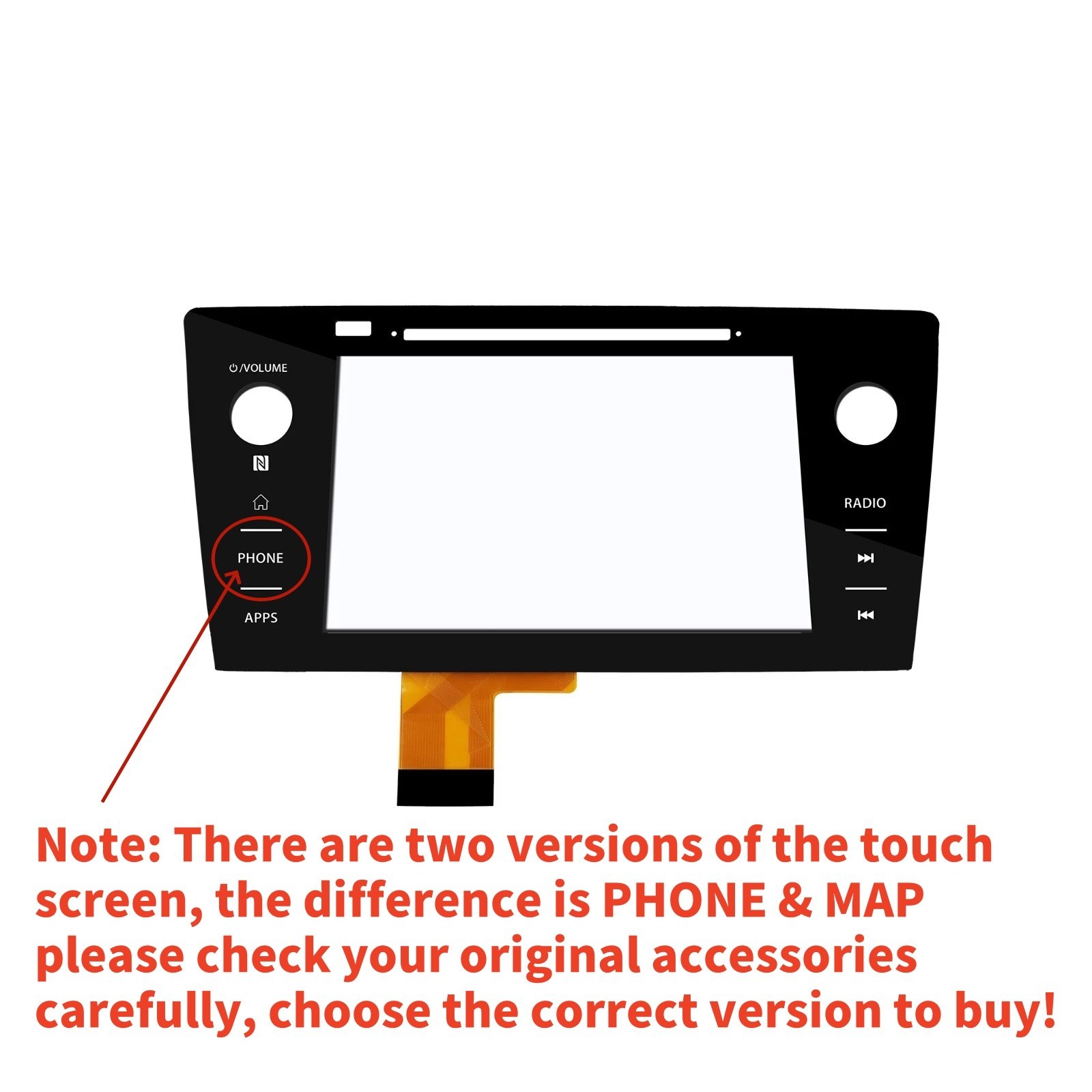 Subaru Legacy Outback Radio Replacement Touch Screen Digitizer 2018 2019-PHONE