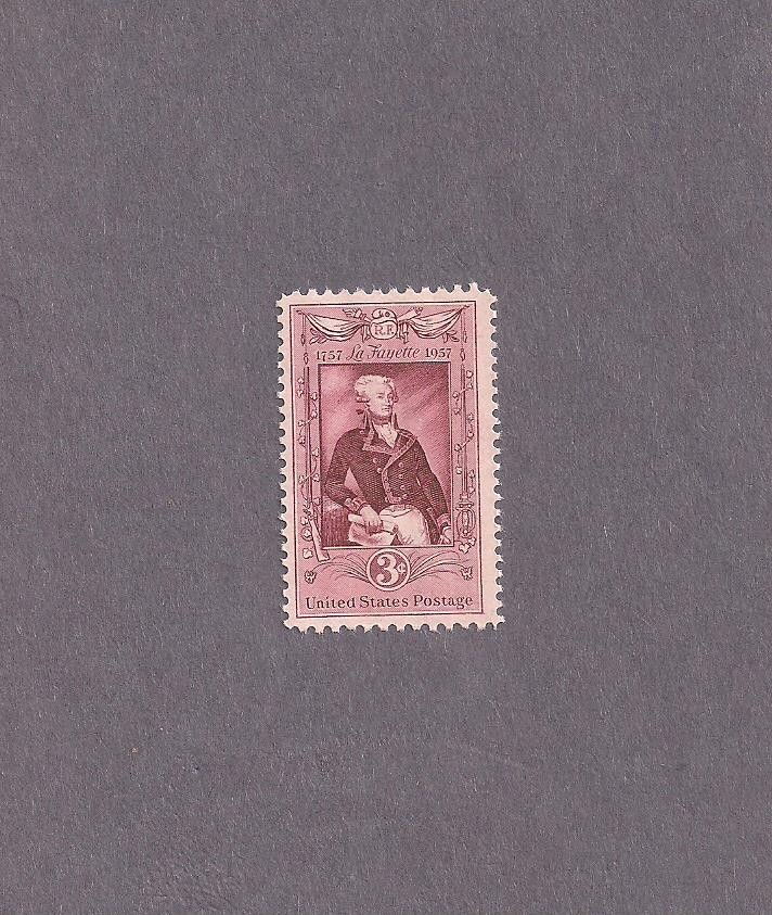 #1097 Lafayette Bicentenary Issue mint NHOG