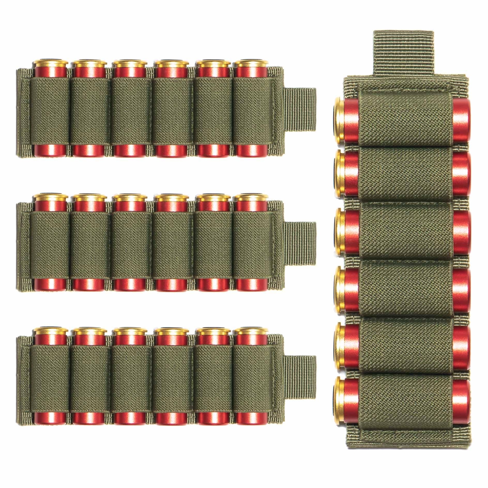 4 Packs 6 Rounds Shotgun Side Saddle Carrier 12/20 Gauge Shotgun Shell Holder US