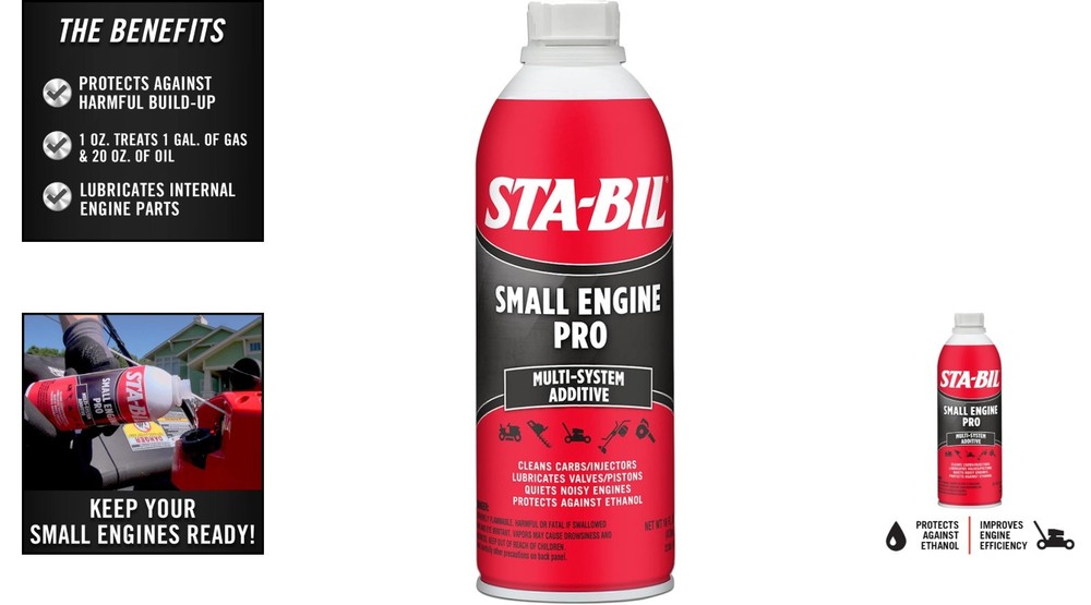 Liquid Engine Additive 16 fl. oz. - Small Engine Pro for Performance & Longevity