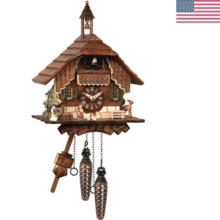 Quartz Cuckoo Clock Black Forest House