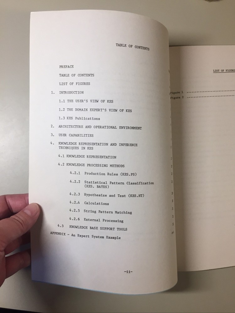 Vintage 84' SOFTWARE A&E KNOWLEDGE ENGINEERING SYSTEM General Description Manual
