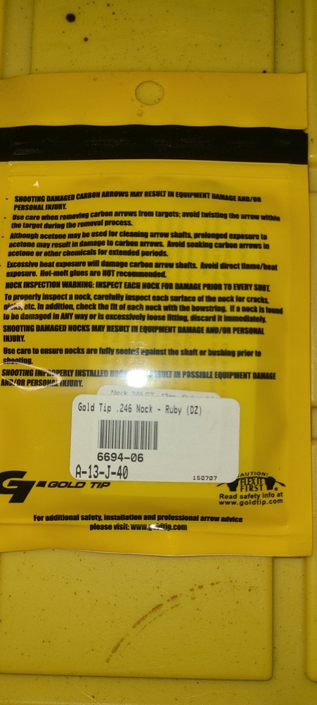 Gold Tip .246 Knocks