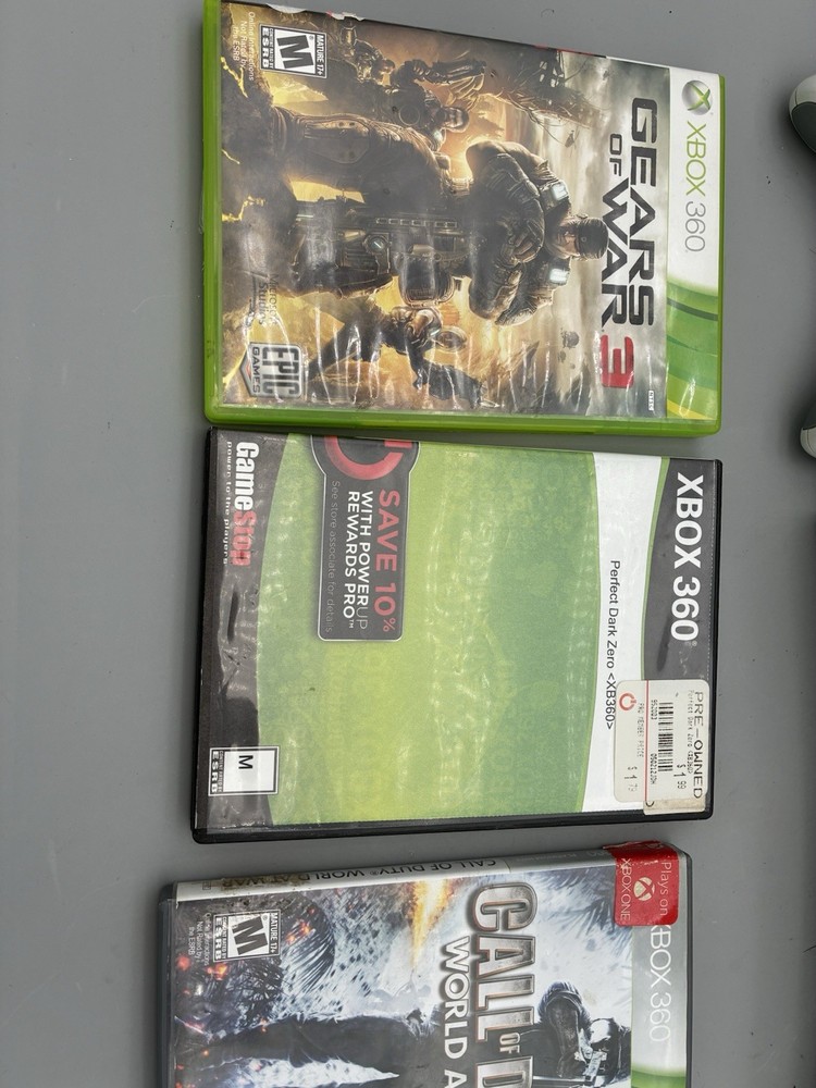 Xbox 360 Console Bundle Controller & Cables 4 Games – Tested Working