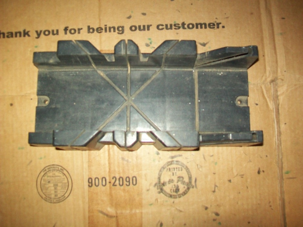 Sears # 936315 Miter Box Gray Plastic