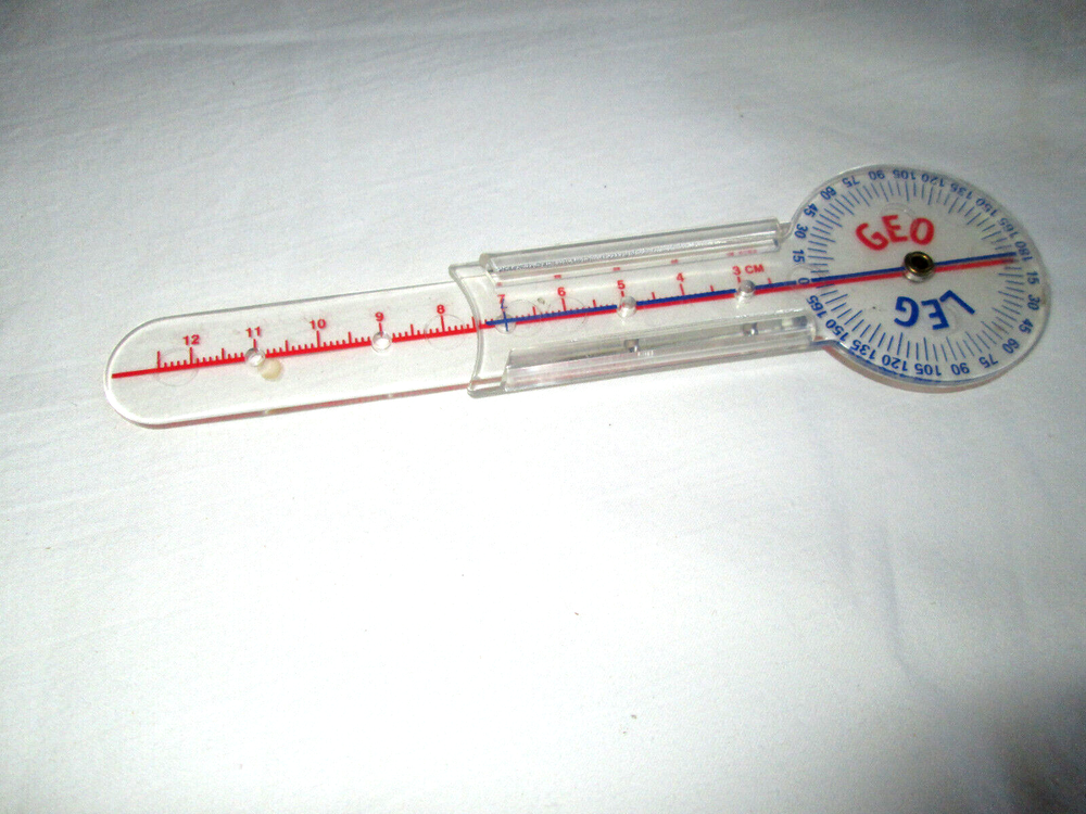 5 GeoLeg Math Tool Manipulative Protractor Compass Ruler All In One Goniometer