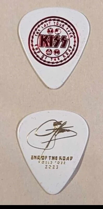 KISS 2023 End of the Road Tour LAST TOUR EVER USA  Guitar Pick GENE SIMMONS