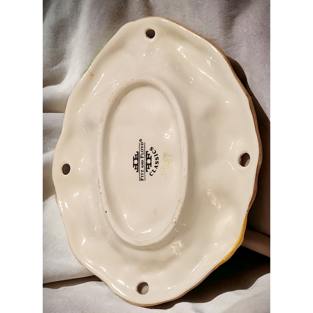 Fitz and Floyd Classics Fruit Tray 7in×5 1/4in Handpainted