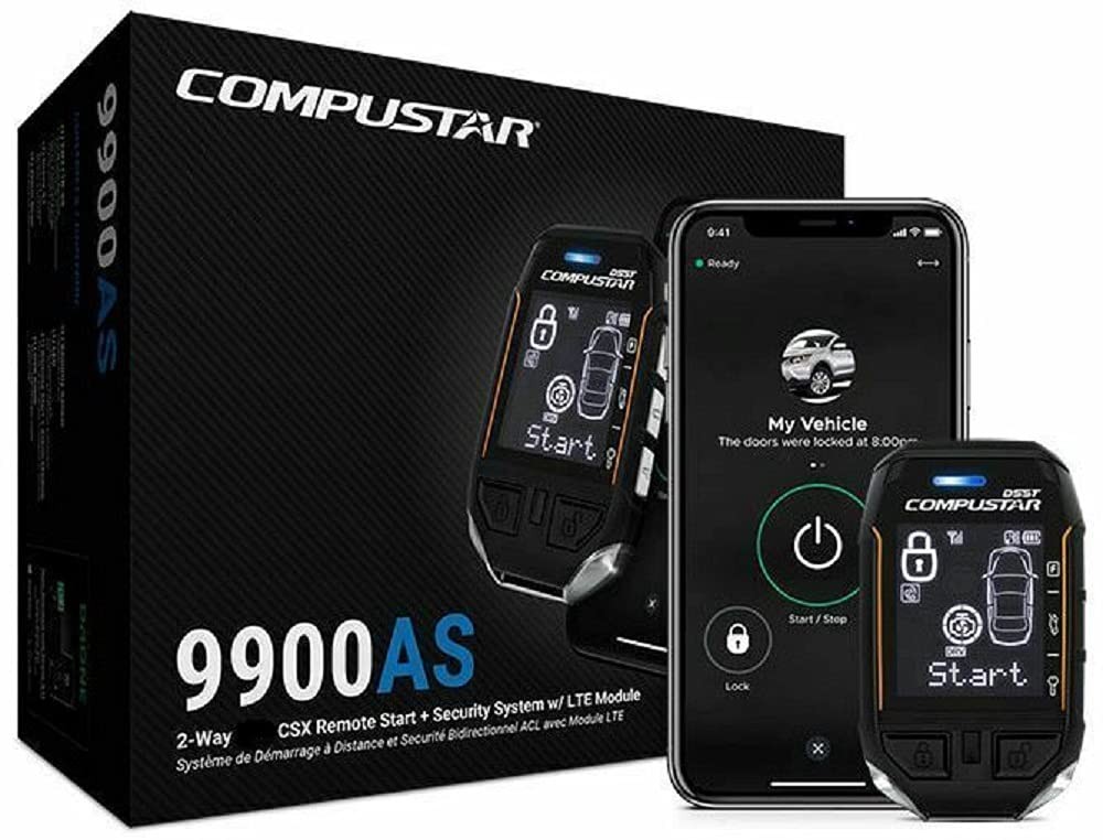 Compustar CSX9900-AS 2-Way CSX Remote Start + Security Kit with Drone LTE Module