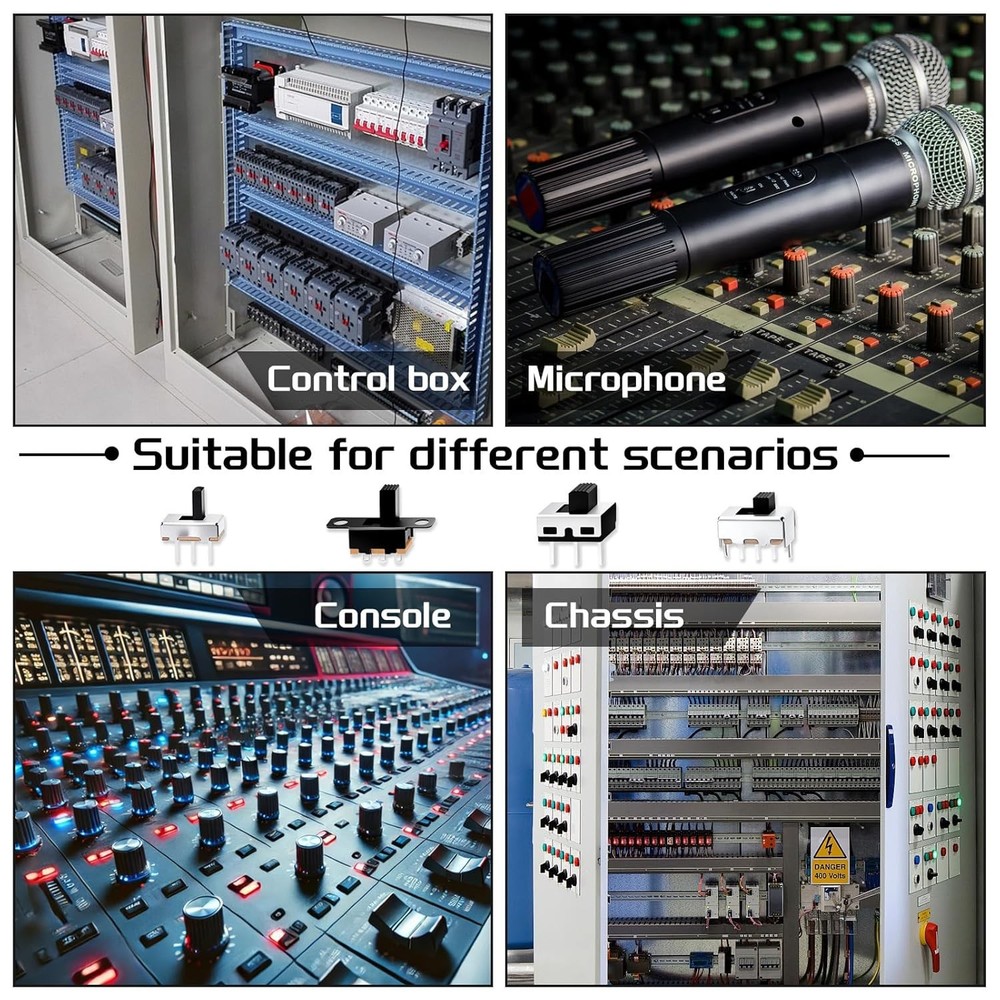 Mini Micro Slide Switches Toggle Vertical Panel Mount Set