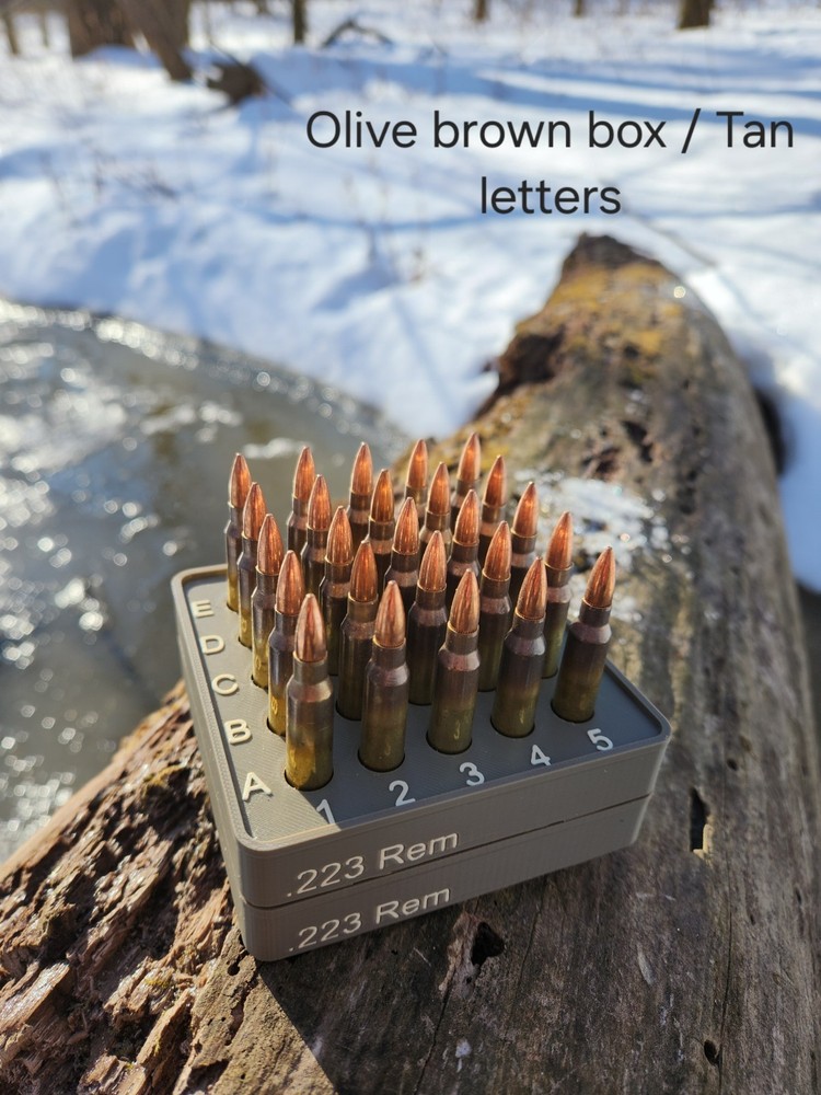 Reloading trays/ blocks, stackable, many different colors and calibers to pick