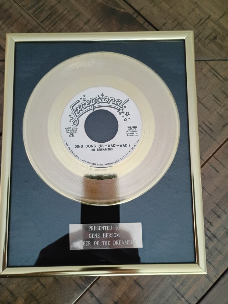 The Dreamers Ding Dong ( Du Wadi Wadi ) 45 Gold Record Exceptional Records