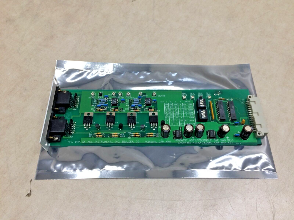 MKS 100007321 Capacitance Manometer Module PCB Single / Dual Cap Rev B