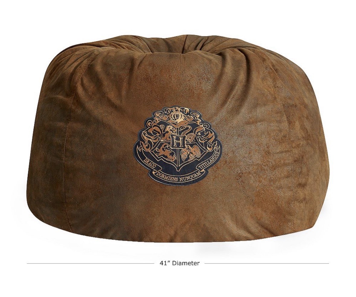 Pottery Barn Teen Harry Potter Hogwarts Crest Bean Bag Cover NWT